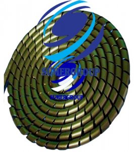 SUMERGROUP KABLO TAŞIYICI SPİRALİ SİYAH 17MM 50METRE